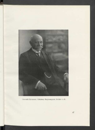 Oswald Strasser, Geheimer Regierungsrat, Direktor a. D.