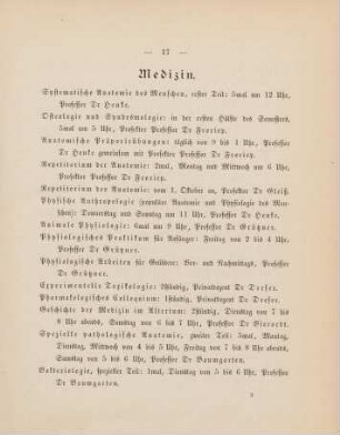 17-19, Medizin