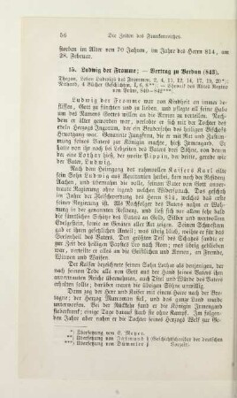 15. Ludwig der Fromme. Vertrag zu Verdun (843)
