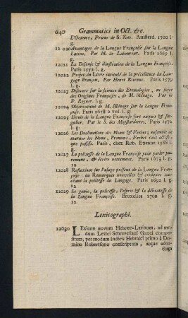 640-656, Lexicographi - Bibliothecarii