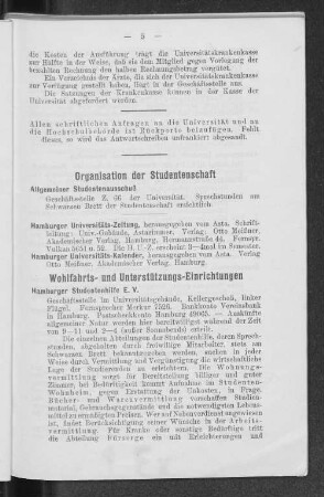 Organisation der Studentenschaft