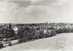 Werdau, Blick von Südosten über die Stadt