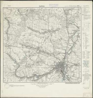Meßtischblatt 2817 : Lauban, 1929 : Lauban. - Hrsg. 1887, einz. Nachtr. 1929. - 1:25000. - [Berlin]: Reichsamt für Landesaufnahme, 1929. - 1 Kt.