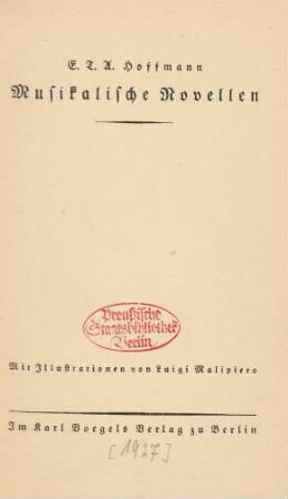 Musikalische Novellen