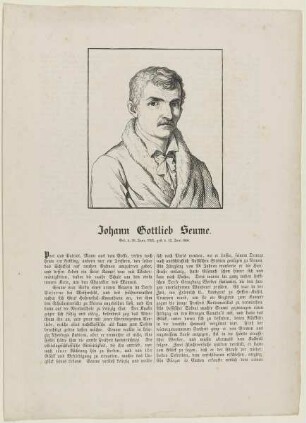 Bildnis des Johann Gottfried Seume