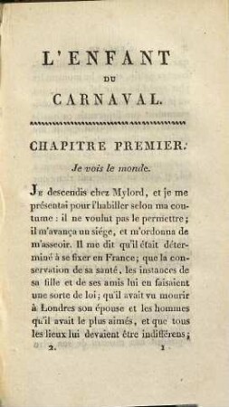L' enfant du carnaval : histoire remarquable, et surtout véritable ; pour servir de supplément aux Rapsodies du jour, 2