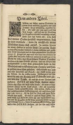 Vom andern Theil. [Den Arzt mit seiner Cur und Hülffe.]