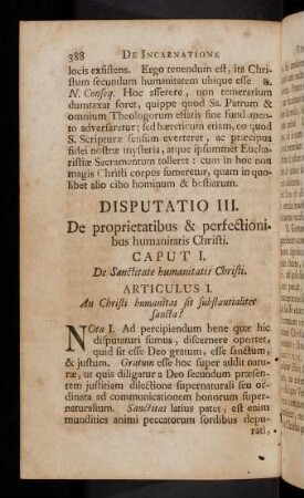 388-529, Disputatio III