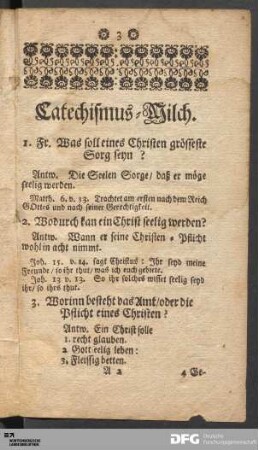 Catechismus-Milch.