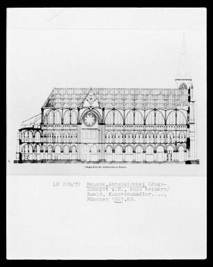 Mouzon (Ardennes): Notre-Dame, Längsschnitt