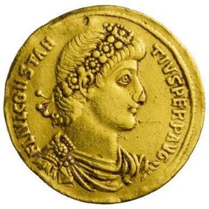 Münze, Solidus, Ende 347 bis 06. November 355 n. Chr.