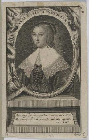Bildnis der Anna Maria a Schurman