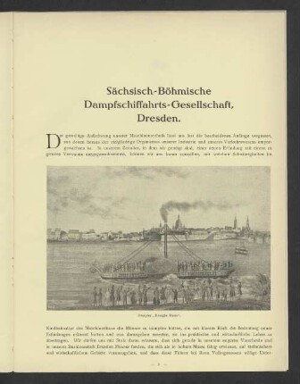 Sächsisch-Böhmische Dampfschifffahrts-Gesellschaft Dresden.