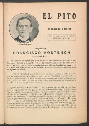 El pito : Monólogo cómico