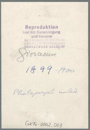 Kopf Giovanni, Detail, 1899, Gips