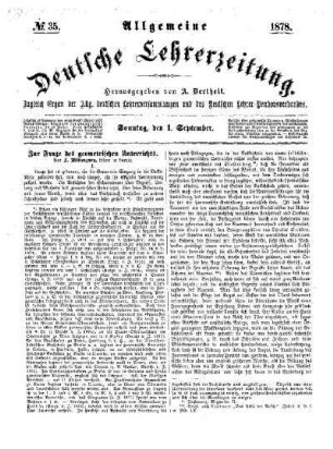 Zur Frage des geometrischen Unterrichts : (Schluß folgt)