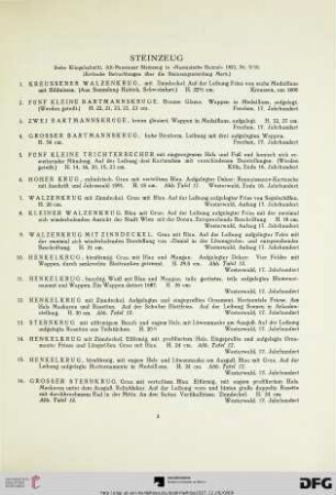 Steinzeug (Nr. 1-55)