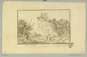 Die Burg Hohnstein in der Sächsischen Schweiz von Osten