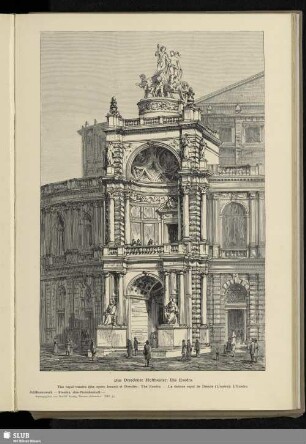 Das Dresdener Hoftheater: Die Exedra