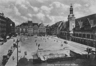 Leipzig: Markt mit Altem Rathaus