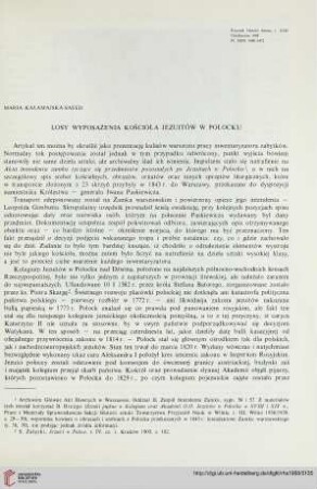 17: Losy wyposażenia kościoła Jezuitów w Połocku