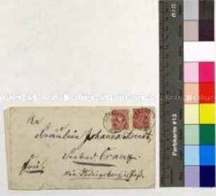 Briefumschlag; Gerdauen, 11. Dez. 1878