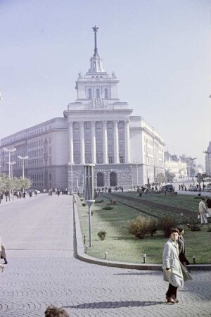 Das Parteigebäude der Kommunistischen Partei, heute Regierungsgebäude Bulgariens in Sofia