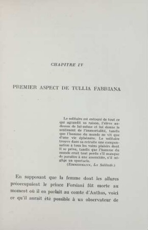 Chapitre IV. Premier aspect de Tullia Fabriana
