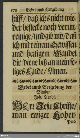 Gebet umb Vergebung der Sünden