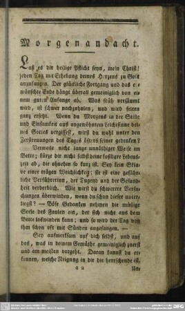Morgenandacht