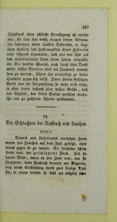 12. Die Schlachten bei Roßbach und Leuthen