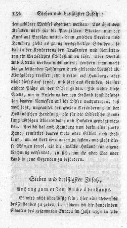 Sieben un dreißigster Zusatz, Anhang zum ersten Buche überhaupt.