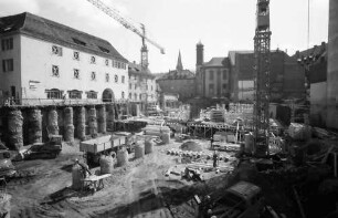 Freiburg: Großbaustelle Tiefgarage am Rotteckring