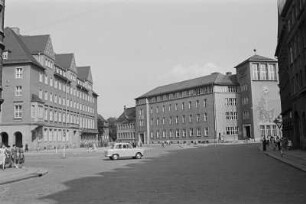 Postplatz in Bautzen : Póštowe naměsto w Budyšinje : Bautzen / Budyšin
