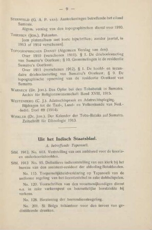 Uit het Indisch Staatsblad