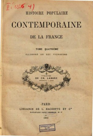 Histoire populaire contemporaine de la France, 4