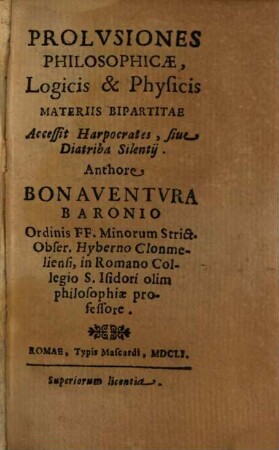 Prolusiones philosophicae