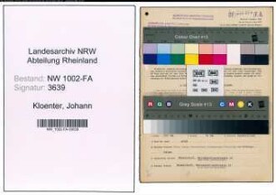 Entnazifizierung Johann Kloenter, geb. 08.03.1900 (Schlosser)