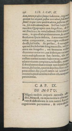 Cap. IX. De Motu