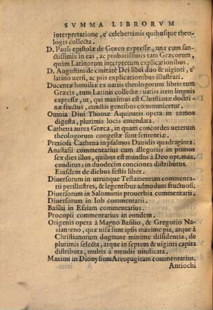 Summa librorum, quos in omnibus scientiis ac nobilioribus artibus variis linguis conscriptos, vel antea nun quam divulgatos, vel utilissimis, et pulcherrimis scholiis, correctionibusque illustratos, in lucem emittet academia Veneta