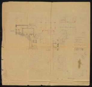 Städtische Bühne, Hildesheim Wiederaufbau: Grundriss Kellergeschoss 1:100