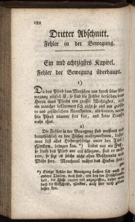 Dritter Abschnitt. Fehler in der Bewegung