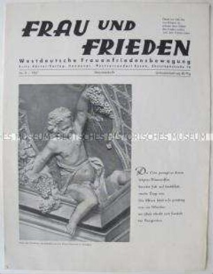 Monatszeitschrift der Friedensbewegung "Frau und Frieden"