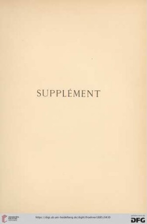 Supplément