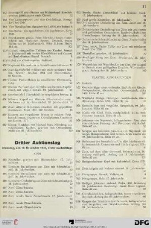 Zinn (Nr. 483-500)