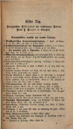 Katalog. [3.] 1867, 18. Nov.