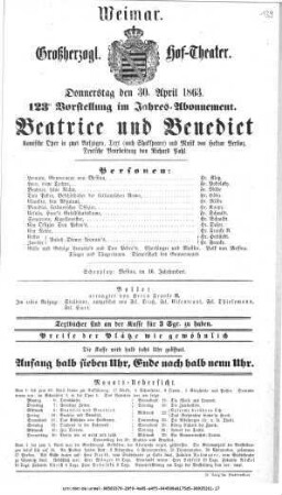 Beatrice und Benedict