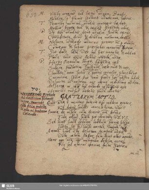 Nr.70-71. Gratiarum actio u. Epistola
