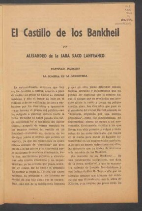 El castillo de los Bankheil