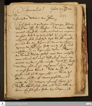 Brief von August Hermann Francke an Philipp Jakob Spener.